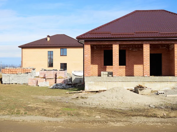 Building & Construction Site in progress to new house. — Stock Photo, Image