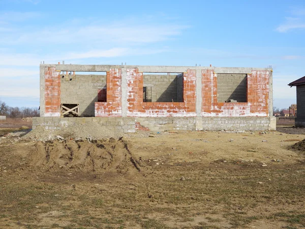 Building & Construction Site in progress to new house. — Stock Photo, Image