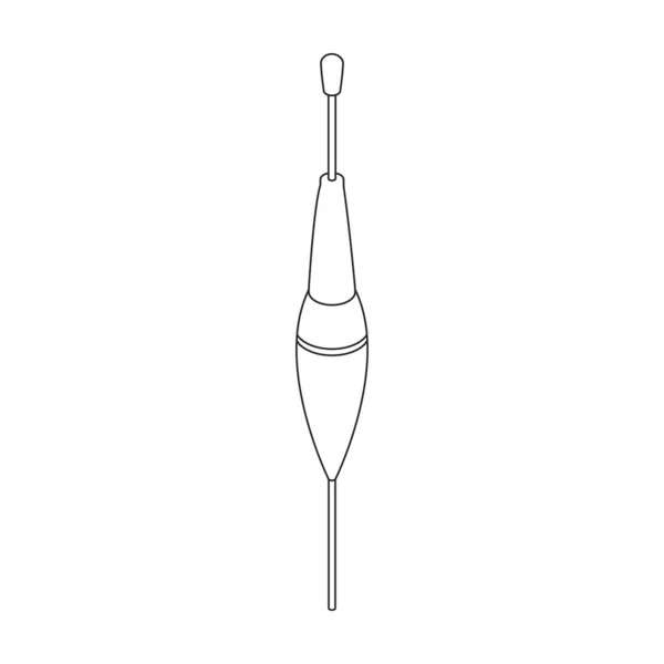Icono de vector de flotador de pesca icon.Isomtric vector aislado sobre fondo blanco flotador de pesca. — Vector de stock