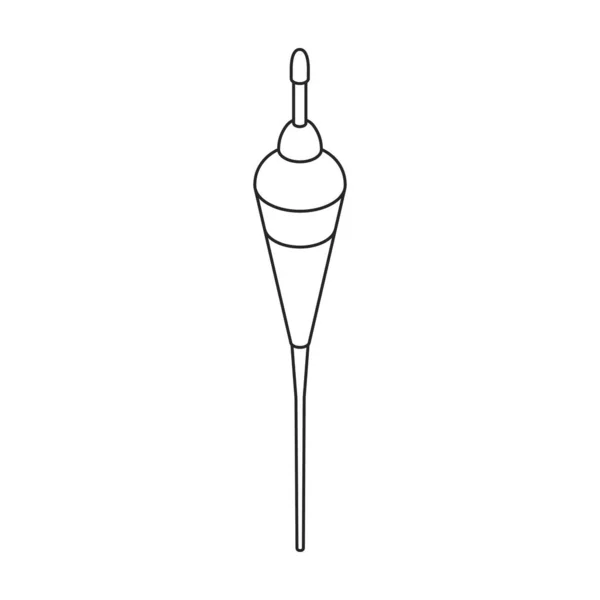 Icono de vector de flotador de pesca icon.Isomtric vector aislado sobre fondo blanco flotador de pesca. — Vector de stock