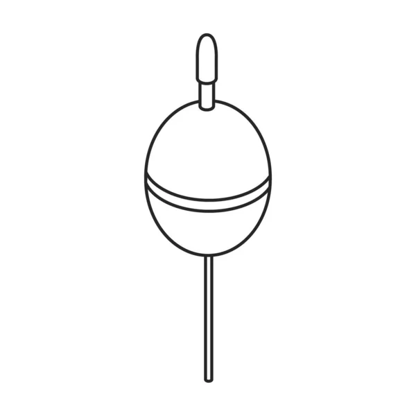 Vecteur de flotteur de pêche icon.Isometric icône vectorielle isolé sur fond blanc flotteur de pêche. — Image vectorielle