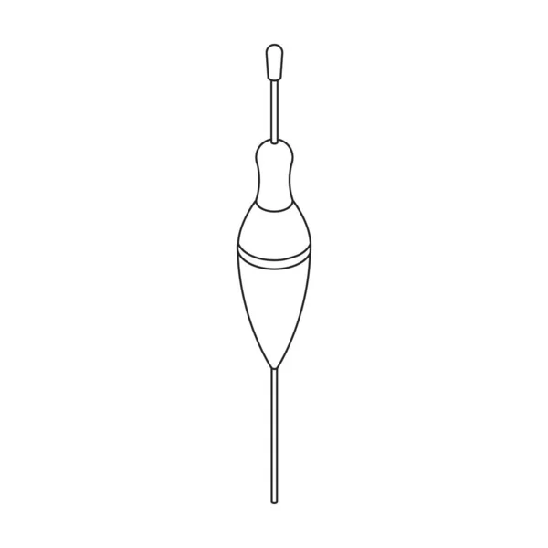 Icono de vector de flotador de pesca icon.Isomtric vector aislado sobre fondo blanco flotador de pesca. — Vector de stock