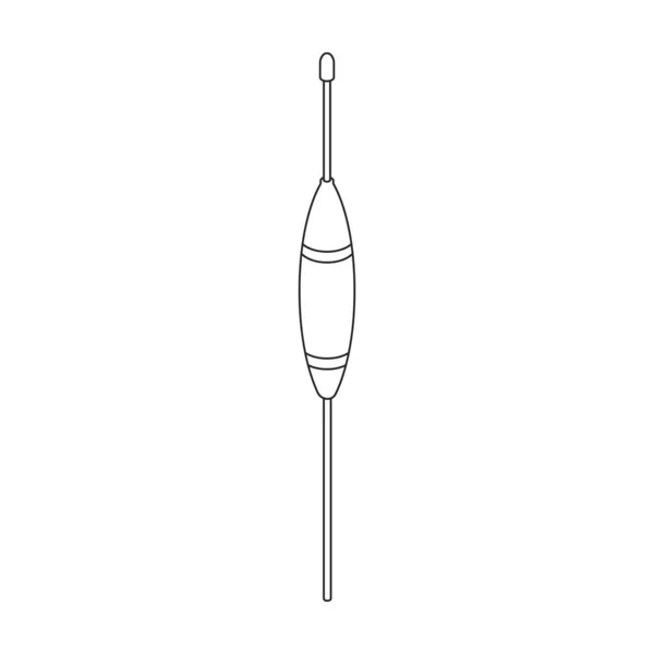 Vecteur de flotteur de pêche icon.Isometric icône vectorielle isolé sur fond blanc flotteur de pêche. — Image vectorielle