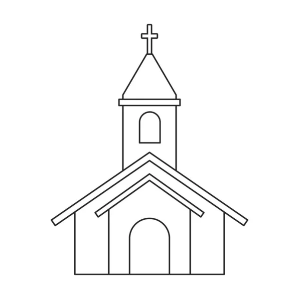Bâtiment ouest sauvage vecteur icon.outline icône vectorielle isolé sur fond blanc bâtiment ouest sauvage. — Image vectorielle