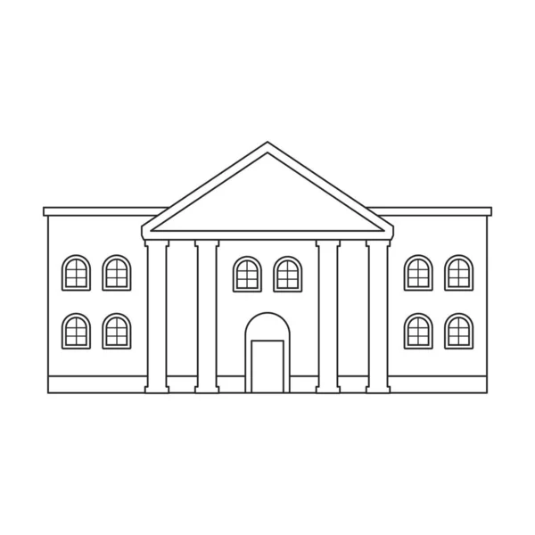 Icona vettoriale wild west building vector icon.outline isolata su sfondo bianco wild west building. — Vettoriale Stock