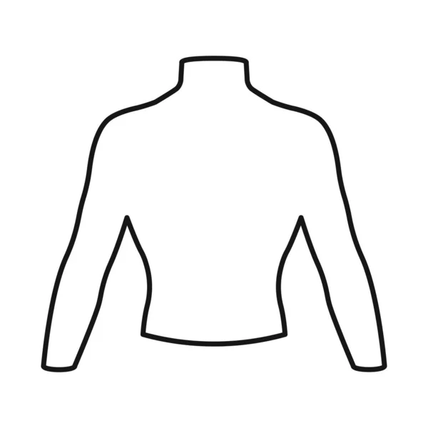 Diseño vectorial de maniquí y símbolo del torso. Elemento web del maniquí y el símbolo de stock masculino para la web. — Vector de stock