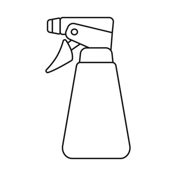 Ilustração vetorial de spray e sinal de garrafa. Elemento Web de spray e ícone de vetor de água para estoque. — Vetor de Stock