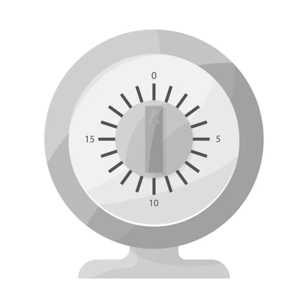 Vector design of timer and household logo. Web element of timer and watch stock symbol for web. — Stock Vector