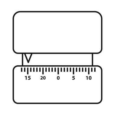 Zamanlayıcı ve alarm sembolünün vektör tasarımı. Zamanlayıcının grafiği ve depolama için vektör simgesi.