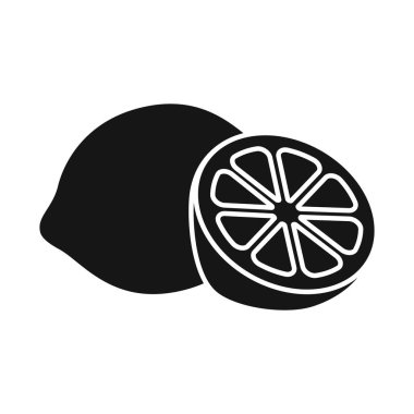 Yeşil ve limon ikonunun vektör tasarımı. Ağ için yeşil ve limon sembolü grafiği.