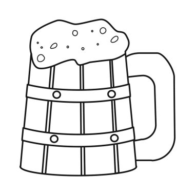 Bira ve sabıka tabelalarının vektör tasarımı. Bira ve ahşap vektör illüstrasyonunun web ögesi.