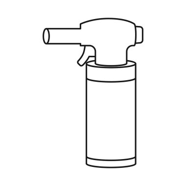 Sigara ve elektronik logonun vektör çizimi. Sigara ve vape stok vektör illüstrasyonunun web ögesi.