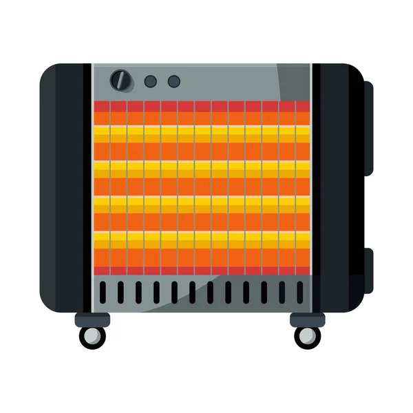 Illustrazione vettoriale del riscaldatore e logo del dispositivo. Elemento Web dell'icona del riscaldatore e del vettore del forno per magazzino. — Vettoriale Stock