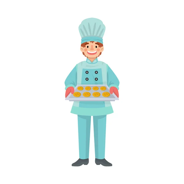 Векторный дизайн иконы повара и повара. Набор векторных иллюстраций для шеф-повара и пирога. — стоковый вектор