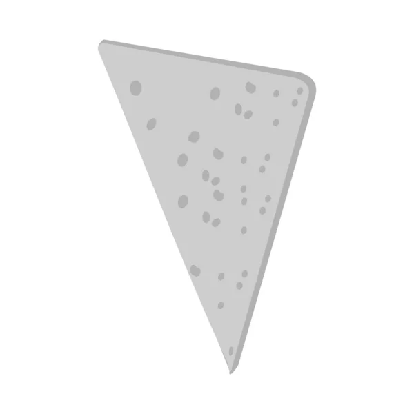 Objeto aislado de queso y símbolo de rebanada. Elemento web de queso y caldo de leche símbolo para web. — Archivo Imágenes Vectoriales