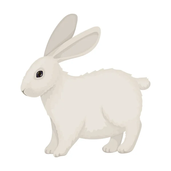 Rabbit vector cartoon icon. Vector illustration bunny on white background. Isolated cartoon illustration icon of rabbit. — Stock Vector