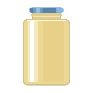 Sos vektörü çizgi film ikonu. Beyaz arka planda vektör illüstrasyonu. Sos 'un izole çizgi film çizim simgesi.