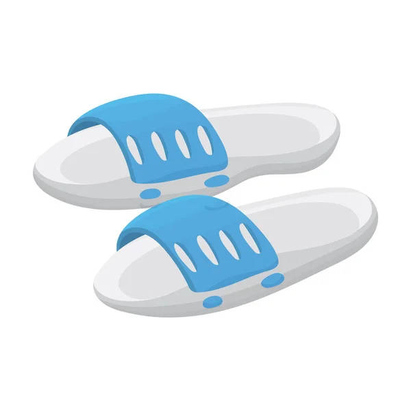 Sandal vektor tecknad ikon. Vektor illustration flipflop på vit bakgrund. Isolerad tecknad illustration ikon av sandal. — Stock vektor