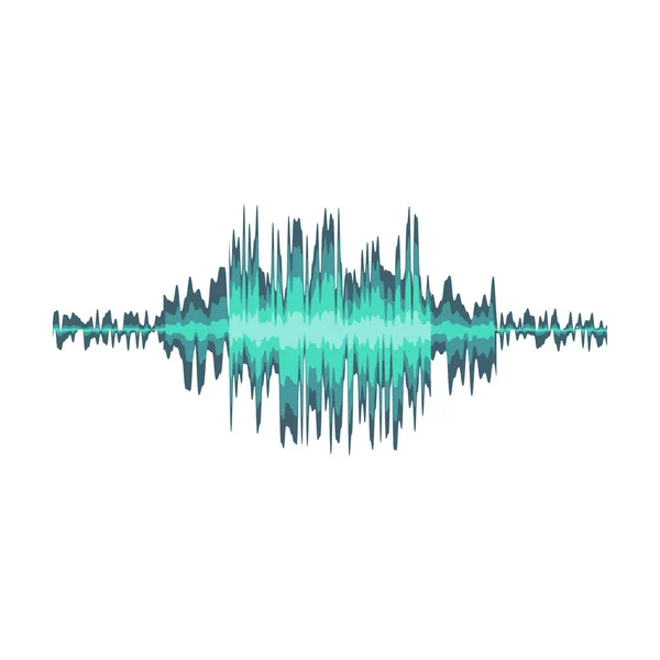Schallwellen-Vektor-Cartoon-Symbol. Vektor-Illustration Klangwelle auf weißem Hintergrund. Isolierte Cartoon-Illustration Ikone der Form. — Stockvektor