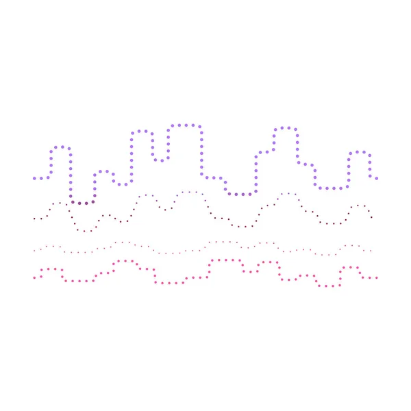 Icono de dibujos animados de vector de onda sonora. Ilustración vectorial onda sonora sobre fondo blanco. Icono de ilustración de dibujos animados aislados de forma. — Archivo Imágenes Vectoriales