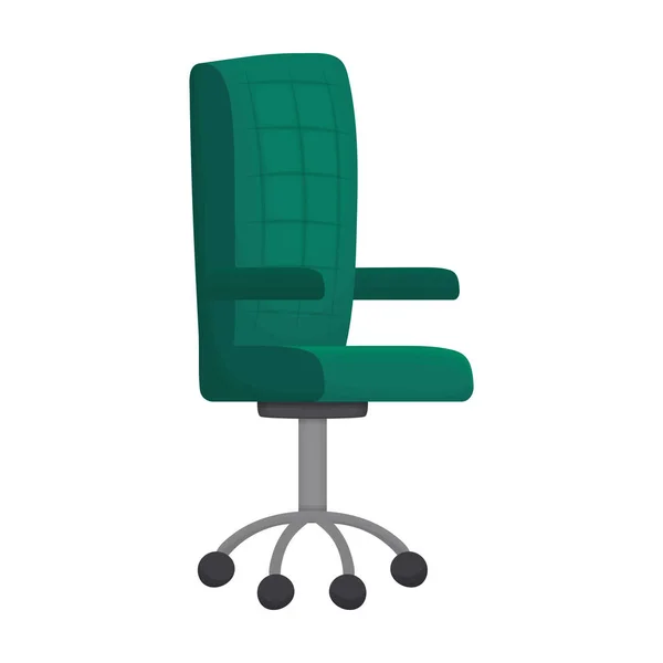 Stuhl Büro Vektor Cartoon-Symbol. Vector Illustration Sessel Büro auf weißem Hintergrund. Isolierte Cartoon-Illustration Ikone des Bürostuhls. — Stockvektor