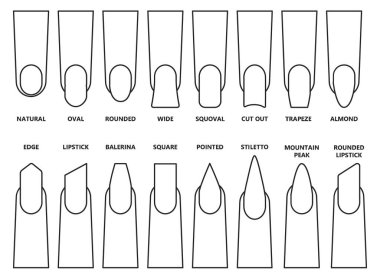 Beyaz arkaplanda tırnak vektör çizimi. İzole edilmiş dış hat simge tırnağı. Vektör çizgisi simge şekilli çivi.