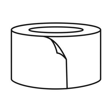 İskoç viskisi ve bant logosu izole edilmiş. Ağ için viski ve rulo sembolü web ögesi.