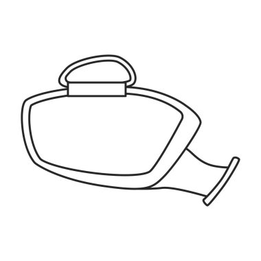 Ayna kenarı araba vektör çizelgesi simgesi. Beyaz arka planda vektör illüstrasyonlu ayna yan vagon. Otomatik camların izole edilmiş taslak çizim simgesi.