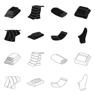 Yumuşak ve temiz logonun vektör çizimi. Stok için yumuşak ve ev vektör simgesi koleksiyonu.