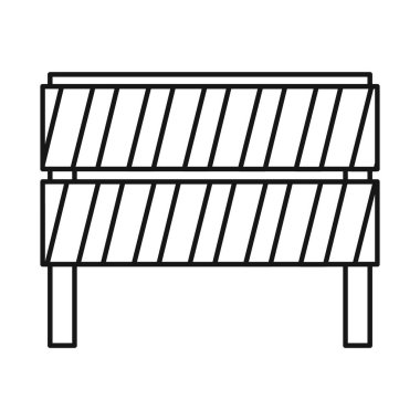 Blok ve yol tabelasının vektör tasarımı. Stok için blok ve trafik vektör simgesinin web ögesi.