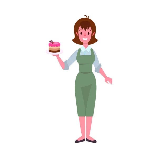 Vektor illustration av servitris och kaffe logotyp. Webb inslag av servitris och kvinna vektor ikon för lager. — Stock vektor