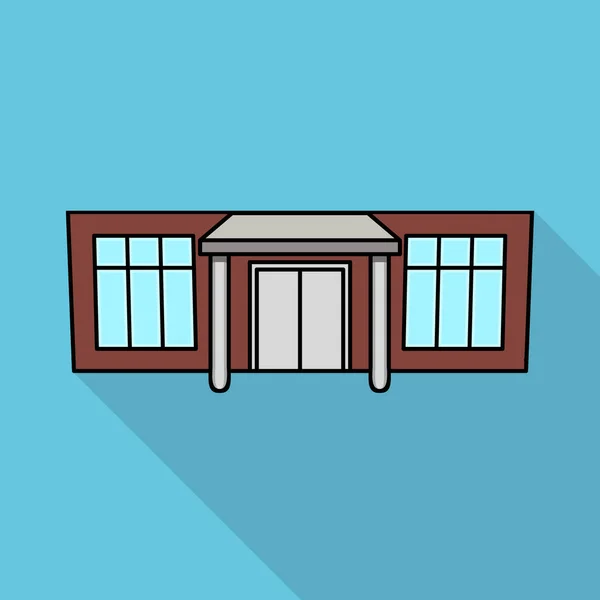 Vector ontwerp van winkel-en winkelpictogram. Verzameling van winkel en centrum voorraad vector illustratie. — Stockvector