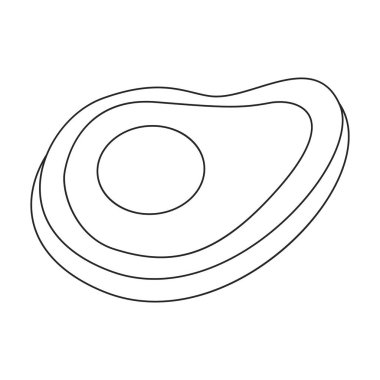 Su yatağı vektör simgesi. Beyaz arkaplan su yatağı üzerinde izole edilmiş taslak vektör simgesi.