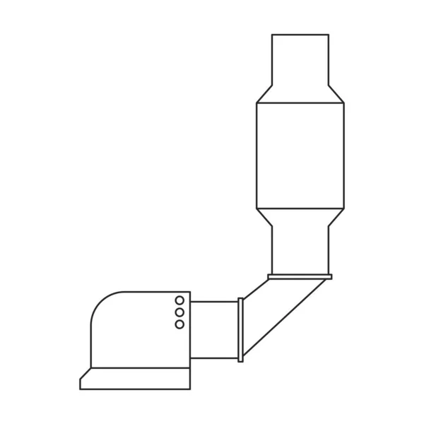 Sistema de aire icono contorno del vector. Sistema de ilustración vectorial ventilación, sobre fondo blanco. Icono de ilustración de contorno aislado de ventilación de aire. — Vector de stock