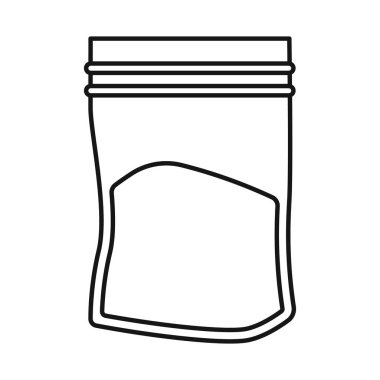 Kokain ve paket logosu vektör tasarımı. Kokain ve toz stok vektör illüstrasyonunun web elementi.