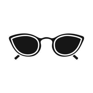 Gözlük ve güneş gözlüğü tasarımı. Gözlük ve gözlüğün web ögesi hisse vektör illüstrasyonuName.