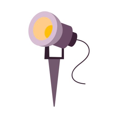 Spot ışığı ve leke sembolünün vektör tasarımı. Spot ışıklarının grafiği ve web için hisse senedi sembolü.