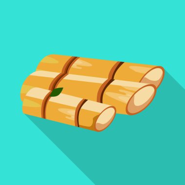 Şeker ve kamış logosu izole edilmiş. Stok için şeker ve bitki vektör simgesi koleksiyonu.