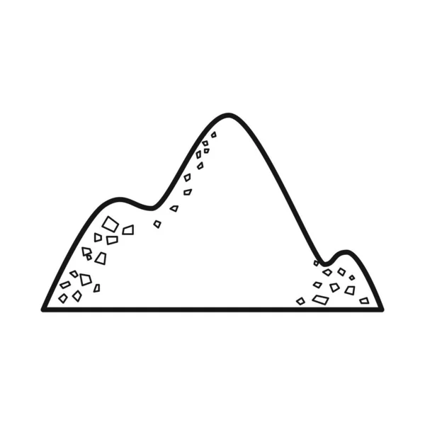 Isoliertes Kokain-Objekt und Stapelschild. Web-Element aus Kokain und Pulver Aktiensymbol für Web. — Stockvektor