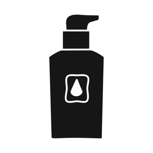Vektor design av flaska och behållare ikon. Grafik av flaska och aerosol stock symbol för webben. — Stock vektor