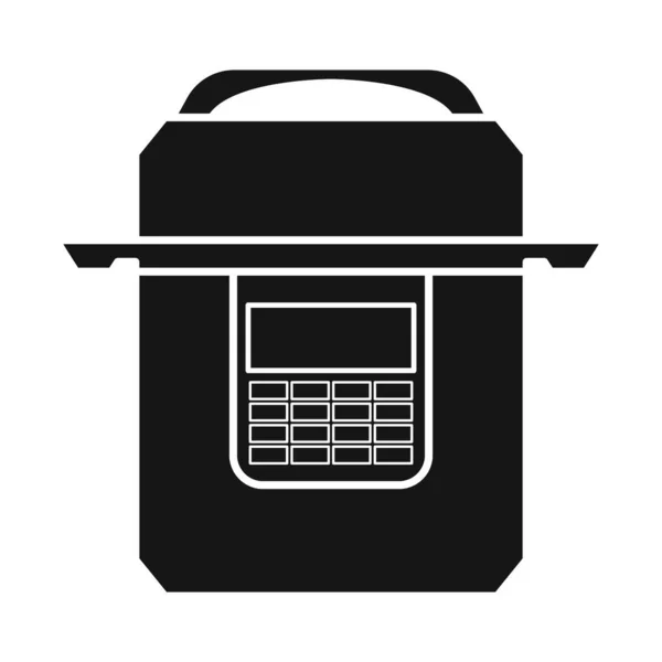 Vector design of multicooker and cooker logo. Graphic of multicooker and appliance stock vector illustration. — Stock Vector