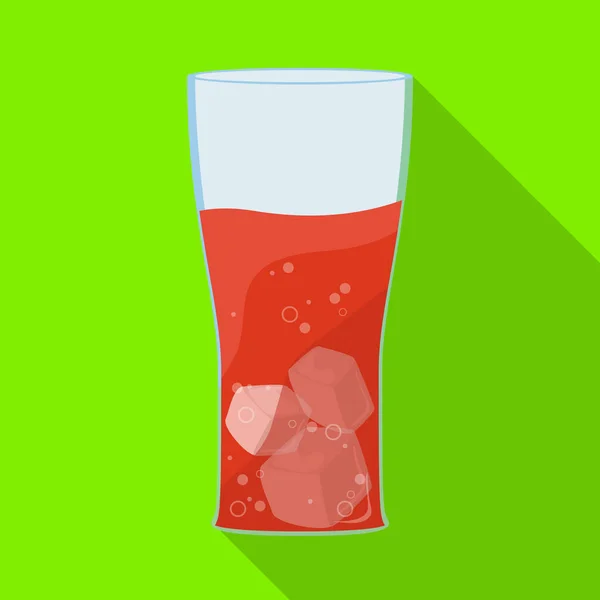 Векторная иллюстрация соды и стеклянного символа. Набор векторных иконок для напитков и соды на складе. — стоковый вектор