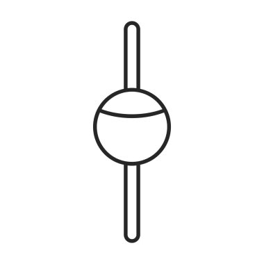 Balıkçılık çubuğu vektör simgesi. Ana vektör simgesi beyaz arkaplan oltasında izole edildi.