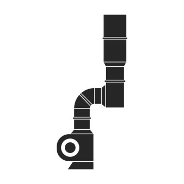 Hava sistemi vektör simgesi. Siyah vektör simgesi beyaz arkaplan hava sisteminde izole edildi.