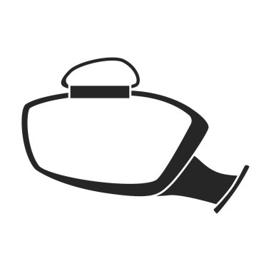 Yan ayna vektör simgesi. Siyah vektör simgesi beyaz arkaplan aynasında izole edildi .