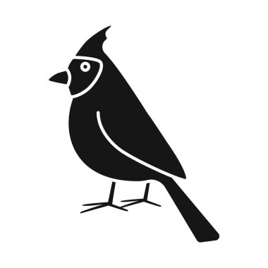 Kardinal ve kırmızı işaretin vektör tasarımı. Kardinal ve kuş stok vektör illüstrasyonunun koleksiyonu.