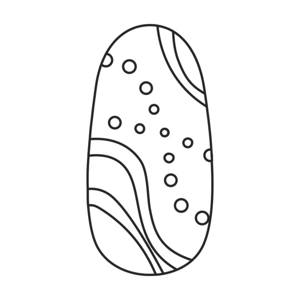Nagel der Maniküre Vektor icon.Outline Vektor Symbol isoliert auf weißem Hintergrund Nagel der Maniküre. — Stockvektor