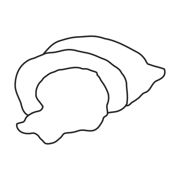 Sac d'icône vectorielle de farine.Décrivez l'icône vectorielle isolée sur fond blanc sac de farine. — Image vectorielle