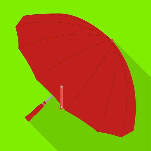 Umbrella vector icon.Flat vector icon isolated on white background umbrella. — Stock Vector