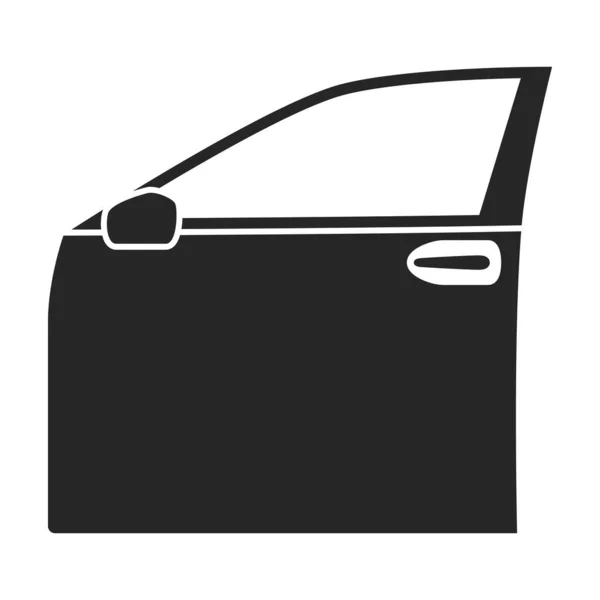 Car door vector icon.Cartoon vector icon isolated on white background